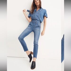 Madewell Skinny Overalls in Kemp Wash, Size XS
